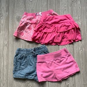 Lot of 4 Girls Summer bottoms